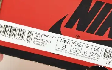 Hyperoad AIR 1 High Retro 85 JORDAN NIKE Black White 0518